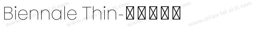 Biennale Thin字体转换